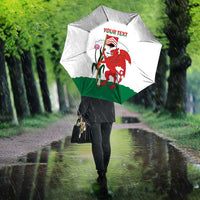 Personalised Wales Cardiff Capital Umbrella Welsh Dragon Glamorgan Flag Style - Wonder Print Shop