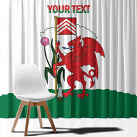 Personalised Wales Cardiff Capital Window Curtain Welsh Dragon Glamorgan Flag Style - Wonder Print Shop