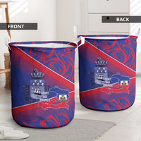 Port-au-Prince Afro-Haitians Laundry Basket Ayiti Map Pòtoprens Flag Color - Wonder Print Shop