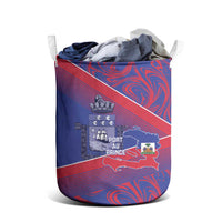 Port-au-Prince Afro-Haitians Laundry Basket Ayiti Map Pòtoprens Flag Color - Wonder Print Shop