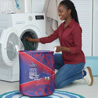 Port-au-Prince Afro-Haitians Laundry Basket Ayiti Map Pòtoprens Flag Color - Wonder Print Shop