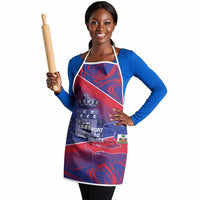 Port-au-Prince Afro-Haitians Apron Ayiti Map Pòtoprens Flag Color - Wonder Print Shop