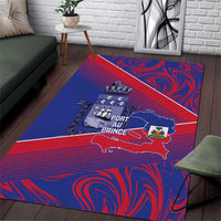 Port-au-Prince Afro-Haitians Area Rug Ayiti Map Pòtoprens Flag Color - Wonder Print Shop