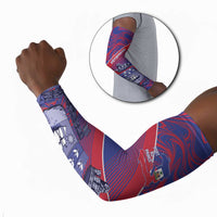 Port-au-Prince Afro-Haitians Arm Sleeves Ayiti Map Pòtoprens Flag Color - Wonder Print Shop