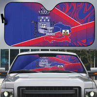 Port-au-Prince Afro-Haitians Auto Sun Shade Ayiti Map Pòtoprens Flag Color - Wonder Print Shop