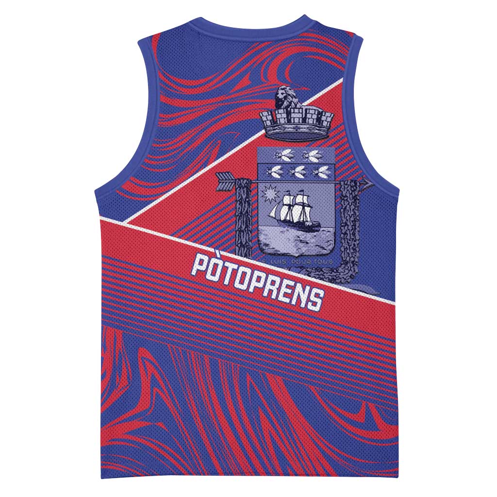 Port-au-Prince Afro-Haitians Basketball Jersey Ayiti Map Pòtoprens Flag Color - Wonder Print Shop