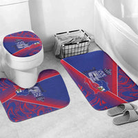 Port-au-Prince Afro-Haitians Bathroom Set Ayiti Map Pòtoprens Flag Color - Wonder Print Shop