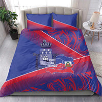 Port-au-Prince Afro-Haitians Bedding Set Ayiti Map Pòtoprens Flag Color - Wonder Print Shop