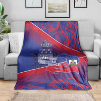 Port-au-Prince Afro-Haitians Blanket Ayiti Map Pòtoprens Flag Color - Wonder Print Shop