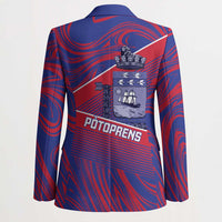 Port-au-Prince Afro-Haitians Blazer Ayiti Map Pòtoprens Flag Color - Wonder Print Shop