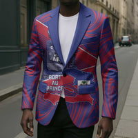 Port-au-Prince Afro-Haitians Blazer Ayiti Map Pòtoprens Flag Color - Wonder Print Shop