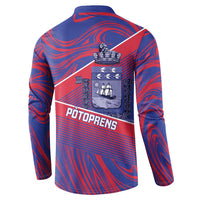 Port-au-Prince Afro-Haitians Button Sweatshirt Ayiti Map Pòtoprens Flag Color