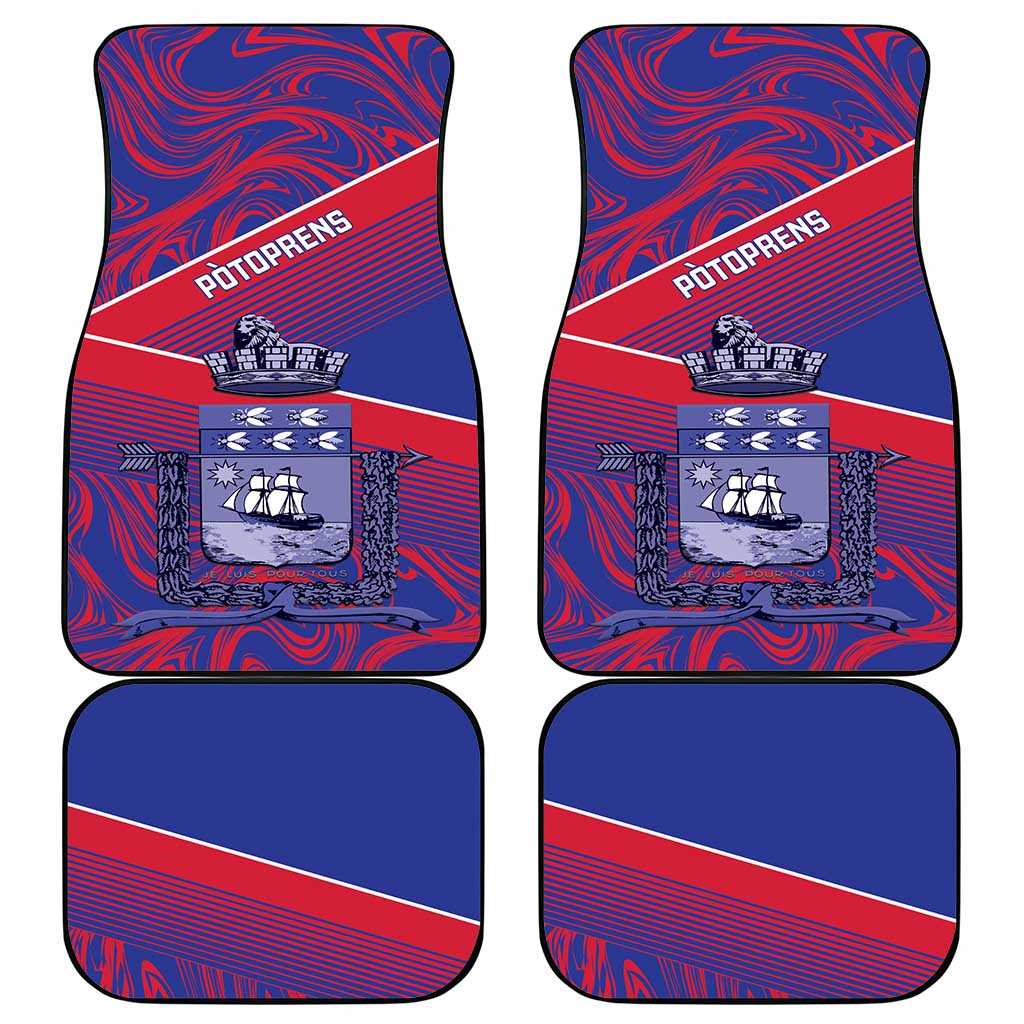 Port-au-Prince Afro-Haitians Car Mats Ayiti Map Pòtoprens Flag Color - Wonder Print Shop