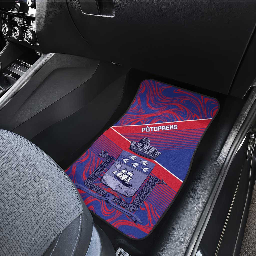 Port-au-Prince Afro-Haitians Car Mats Ayiti Map Pòtoprens Flag Color - Wonder Print Shop