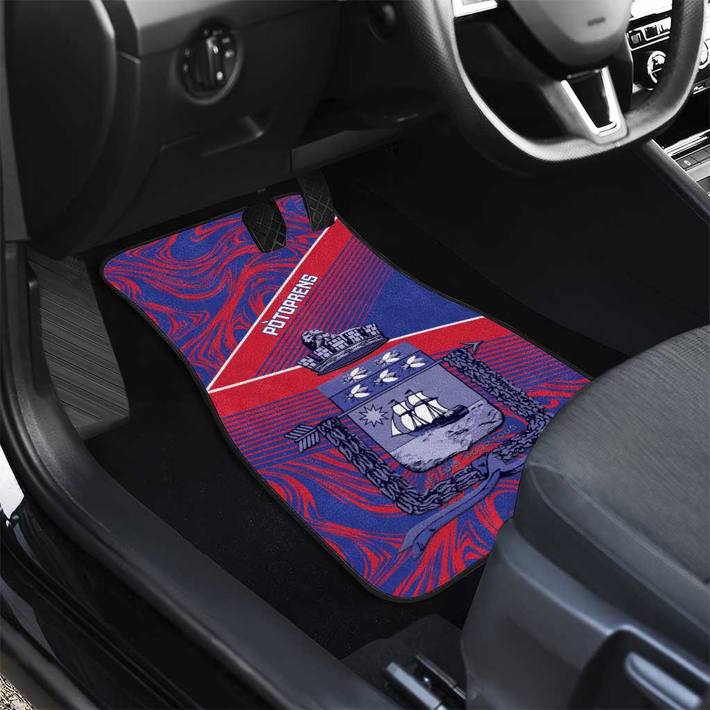 Port-au-Prince Afro-Haitians Car Mats Ayiti Map Pòtoprens Flag Color - Wonder Print Shop