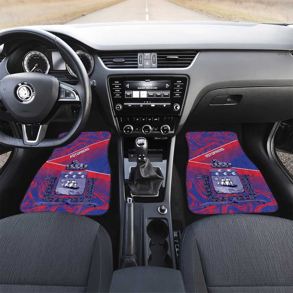 Port-au-Prince Afro-Haitians Car Mats Ayiti Map Pòtoprens Flag Color - Wonder Print Shop