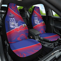 Port-au-Prince Afro-Haitians Car Seat Cover Ayiti Map Pòtoprens Flag Color - Wonder Print Shop