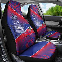 Port-au-Prince Afro-Haitians Car Seat Cover Ayiti Map Pòtoprens Flag Color - Wonder Print Shop