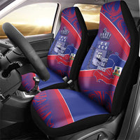 Port-au-Prince Afro-Haitians Car Seat Cover Ayiti Map Pòtoprens Flag Color - Wonder Print Shop