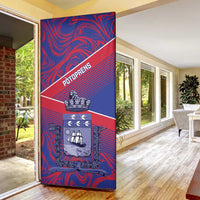 Port-au-Prince Afro-Haitians Door Cover Ayiti Map Pòtoprens Flag Color - Wonder Print Shop