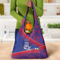 Port-au-Prince Afro-Haitians Grocery Bag Ayiti Map Pòtoprens Flag Color - Wonder Print Shop