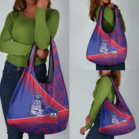 Port-au-Prince Afro-Haitians Grocery Bag Ayiti Map Pòtoprens Flag Color - Wonder Print Shop