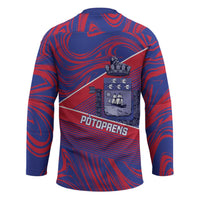 Port-au-Prince Afro-Haitians Hockey Jersey Ayiti Map Pòtoprens Flag Color - Wonder Print Shop