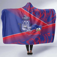 Port-au-Prince Afro-Haitians Hooded Blanket Ayiti Map Pòtoprens Flag Color - Wonder Print Shop