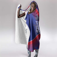 Port-au-Prince Afro-Haitians Hooded Blanket Ayiti Map Pòtoprens Flag Color - Wonder Print Shop