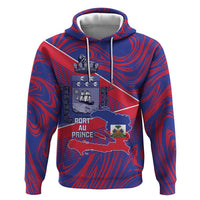 Port-au-Prince Afro-Haitians Hoodie Ayiti Map Pòtoprens Flag Color - Wonder Print Shop