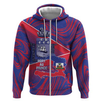 Port-au-Prince Afro-Haitians Hoodie Ayiti Map Pòtoprens Flag Color - Wonder Print Shop