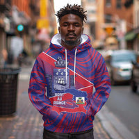 Port-au-Prince Afro-Haitians Hoodie Ayiti Map Pòtoprens Flag Color - Wonder Print Shop