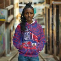 Port-au-Prince Afro-Haitians Hoodie Ayiti Map Pòtoprens Flag Color - Wonder Print Shop