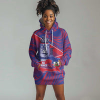 Port-au-Prince Afro-Haitians Hoodie Dress Ayiti Map Pòtoprens Flag Color - Wonder Print Shop