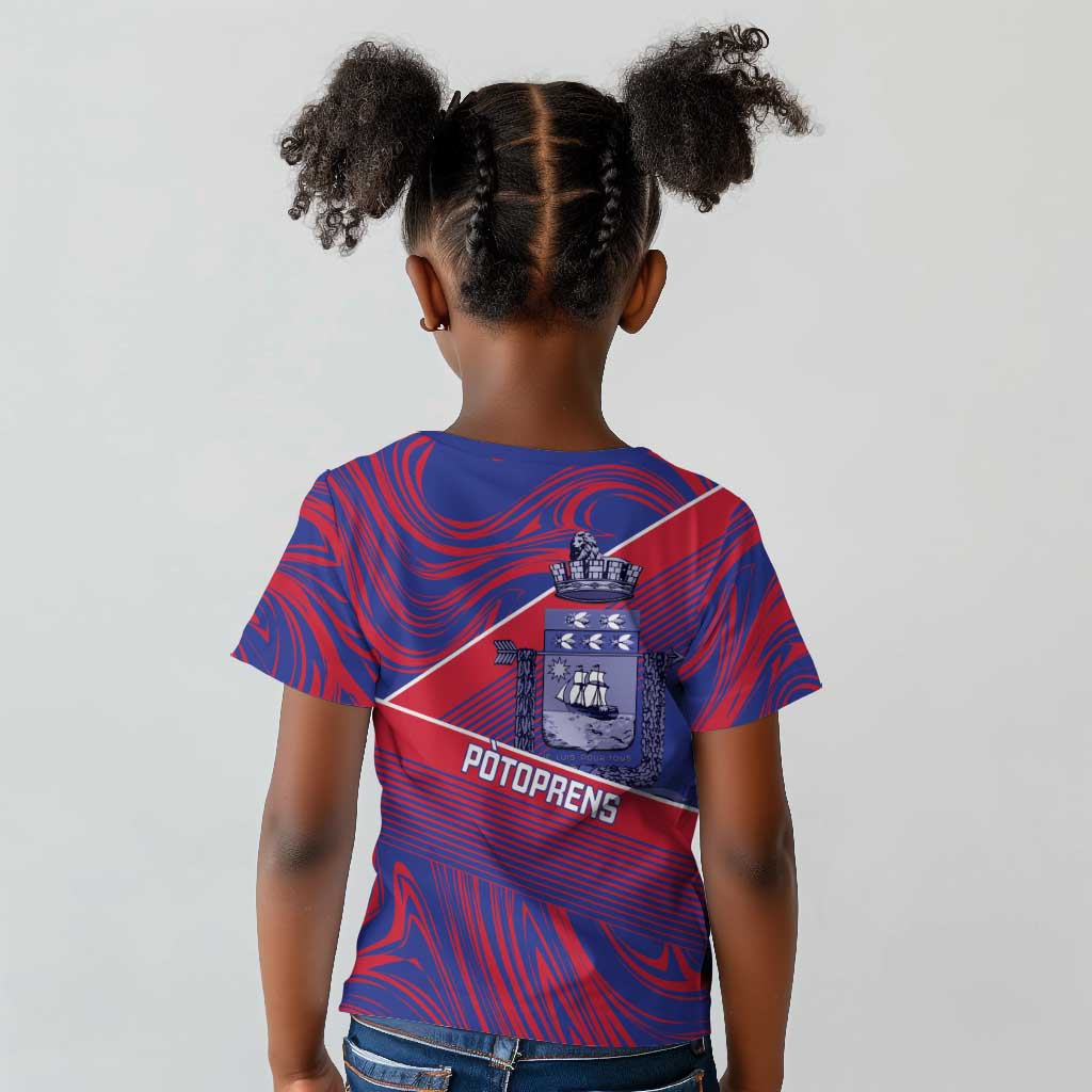 Port-au-Prince Afro-Haitians Kid T shirt Ayiti Map Pòtoprens Flag Color LT14