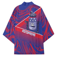 Port-au-Prince Afro-Haitians Kimono Ayiti Map Pòtoprens Flag Color - Wonder Print Shop