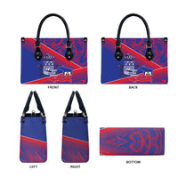 Port-au-Prince Afro-Haitians Leather Bag Ayiti Map Pòtoprens Flag Color - Wonder Print Shop