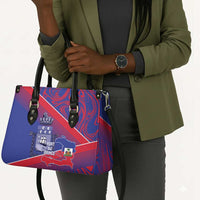 Port-au-Prince Afro-Haitians Leather Bag Ayiti Map Pòtoprens Flag Color - Wonder Print Shop