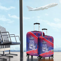 Port-au-Prince Afro-Haitians Luggage Cover Ayiti Map Pòtoprens Flag Color - Wonder Print Shop