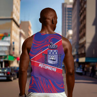 Port-au-Prince Afro-Haitians Men Tank Top Ayiti Map Pòtoprens Flag Color - Wonder Print Shop