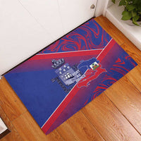 Port-au-Prince Afro-Haitians Rubber Doormat Ayiti Map Pòtoprens Flag Color - Wonder Print Shop