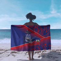 Port-au-Prince Afro-Haitians Sarong Ayiti Map Pòtoprens Flag Color - Wonder Print Shop