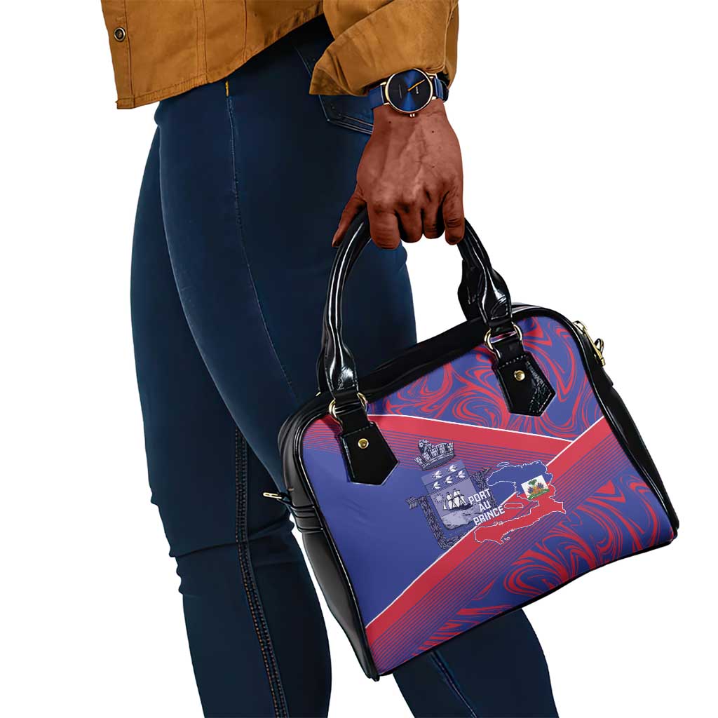 Port-au-Prince Afro-Haitians Shoulder Handbag Ayiti Map Pòtoprens Flag Color - Wonder Print Shop