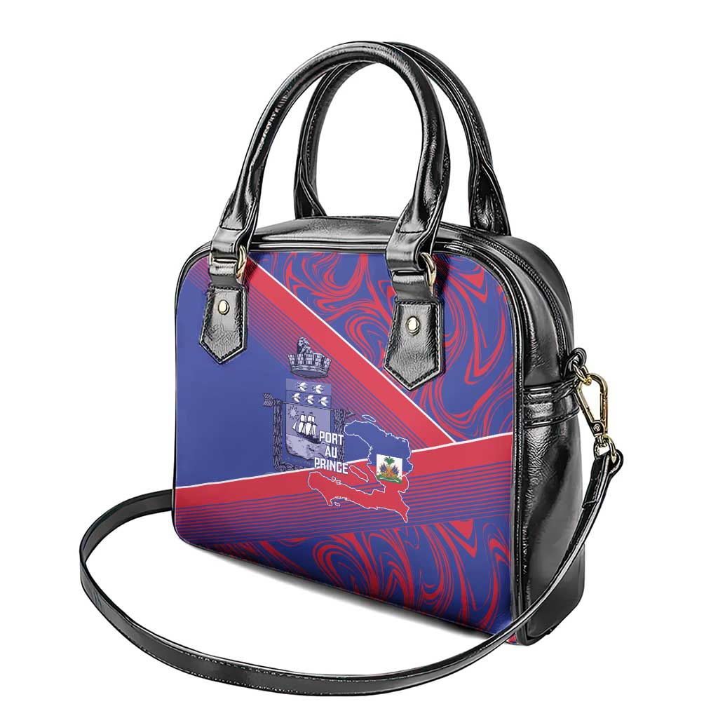 Port-au-Prince Afro-Haitians Shoulder Handbag Ayiti Map Pòtoprens Flag Color - Wonder Print Shop