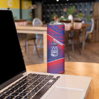 Port-au-Prince Afro-Haitians Skinny Tumbler Ayiti Map Pòtoprens Flag Color - Wonder Print Shop
