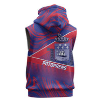 Port-au-Prince Afro-Haitians Sleeveless Hoodie Ayiti Map Pòtoprens Flag Color - Wonder Print Shop