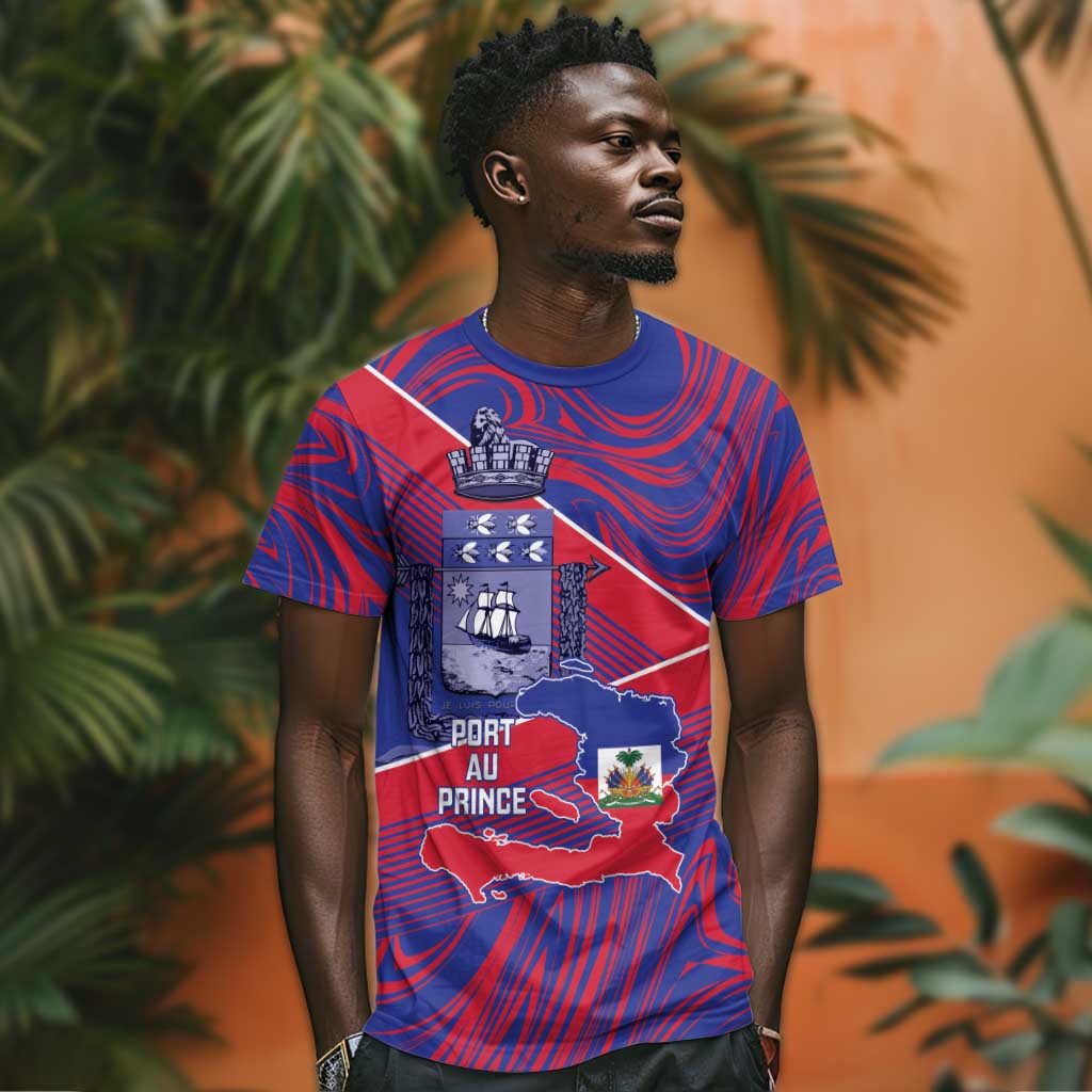 Port-au-Prince Afro-Haitians T shirt Ayiti Map Pòtoprens Flag Color LT14