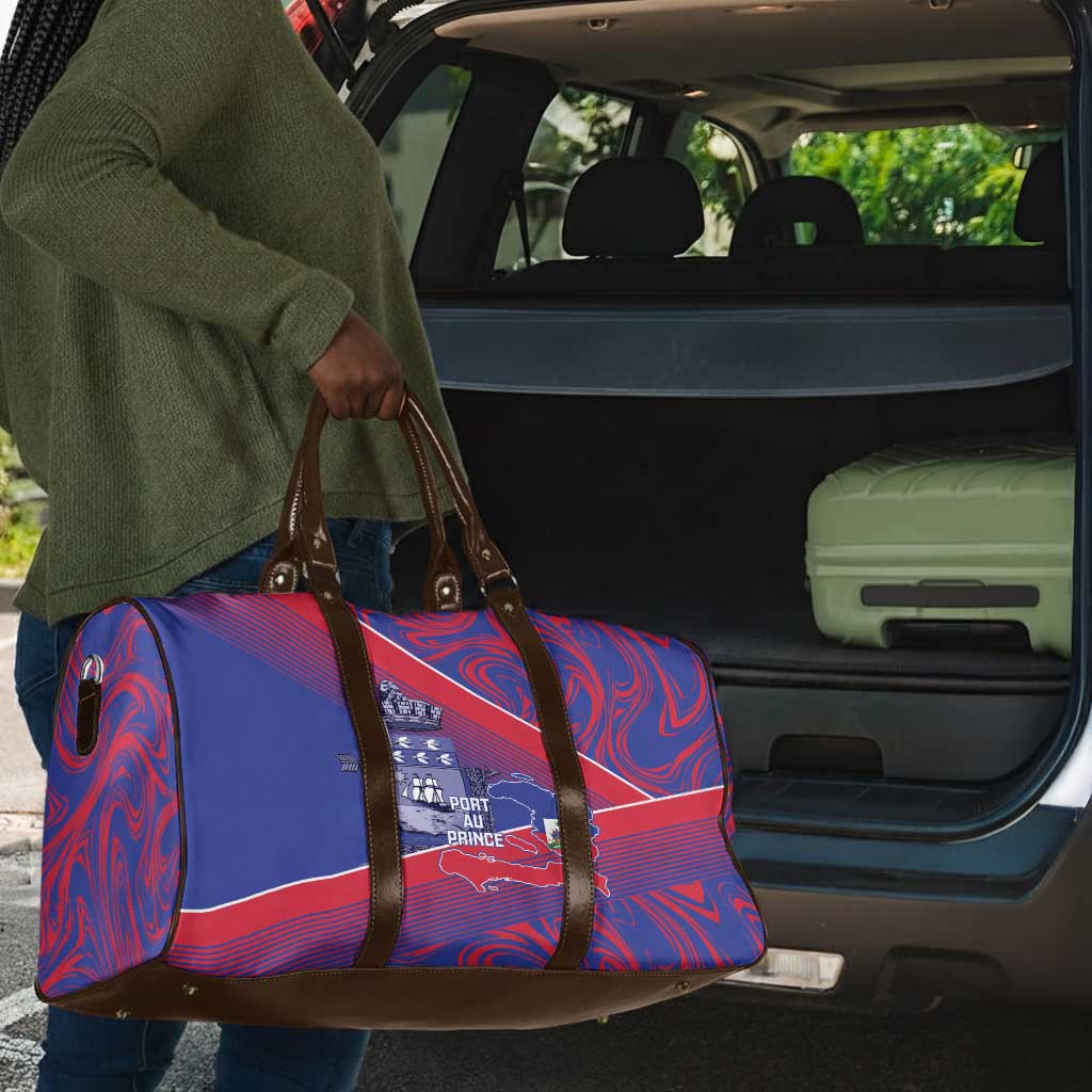 Port-au-Prince Afro-Haitians Travel Bag Ayiti Map Pòtoprens Flag Color - Wonder Print Shop