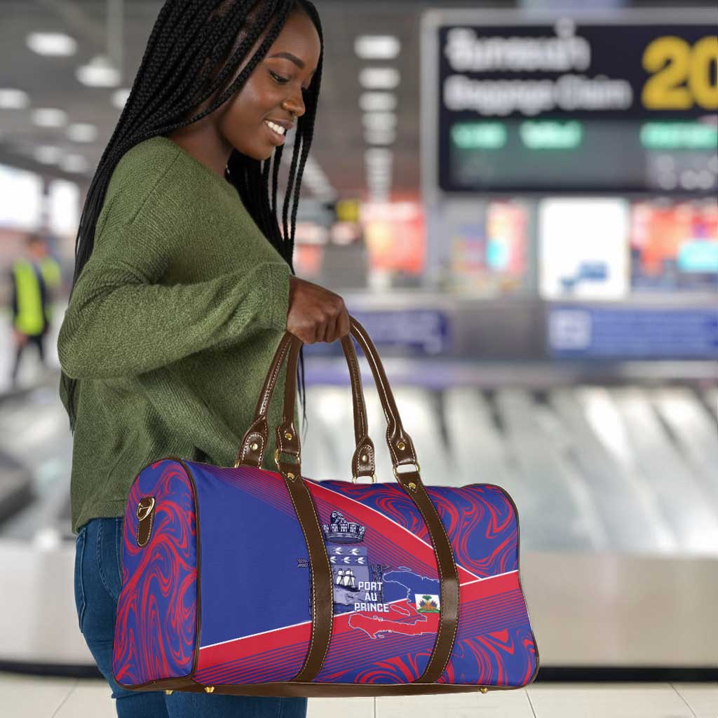 Port-au-Prince Afro-Haitians Travel Bag Ayiti Map Pòtoprens Flag Color - Wonder Print Shop