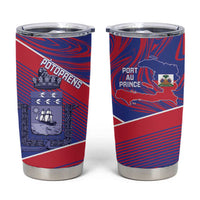 Port-au-Prince Afro-Haitians Tumbler Cup Ayiti Map Pòtoprens Flag Color - Wonder Print Shop